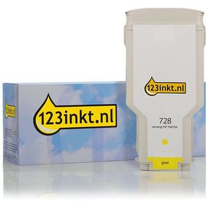 123inkt huismerk vervangt HP 728 (F9K15A) inktcartridge geel extra hoge capaciteit