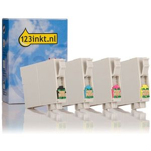 Inktpatroon Epson aanbieding: 603XL (T03A6)-serie (zwart + 3 kleuren) 123inkt huismerk