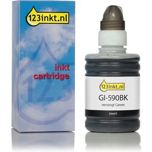 Canon GI-590BK inktfles zwart (123inkt huismerk)
