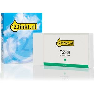 Epson T653B inktcartridge groen (123inkt huismerk)