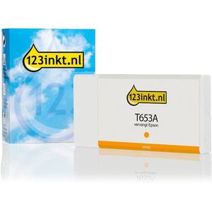 Epson T653A inktcartridge oranje (123inkt huismerk)