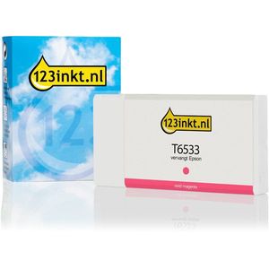 Epson T6533 inktcartridge vivid magenta (123inkt huismerk)