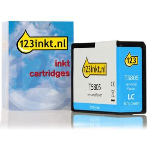 Epson T5805 inktcartridge licht cyaan (123inkt huismerk)