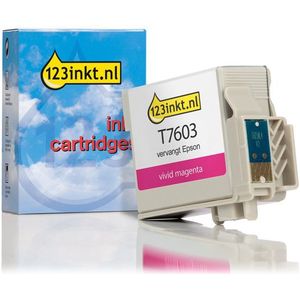 Epson T7603 inktcartridge vivid magenta (123inkt huismerk)
