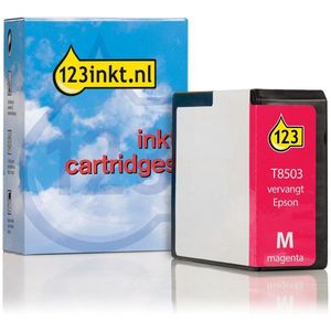 Epson T8503 inktcartridge magenta (123inkt huismerk)
