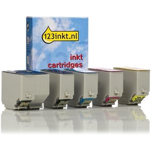 Inktpatroon Epson aanbieding: 202XL (T02G7) -serie 2 zwart + 3 kleuren (123inkt huismerk)