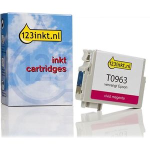 123inkt - T0963 - Inktcartridge - Vivid Magenta - Inhoud 13 ml