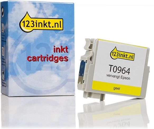 Inktcartridge - Geel - 123inkt Huismerk - Inhoud 13 ml