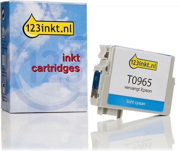 Inktcartridge - Licht Cyaan - 13 ml - 123inkt Huismerk