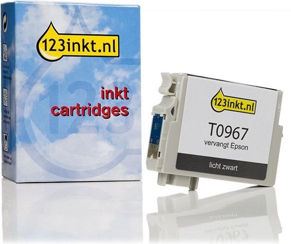 123inkt - T0967 - Inktcartridge - Licht Zwart - 13 ml