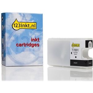 Epson T7891 inktcartridge zwart extra hoge capaciteit (123inkt huismerk)