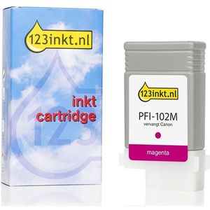 Canon PFI-102M inktcartridge magenta (123inkt huismerk)