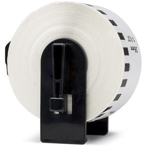 123inkt huismerk vervangt Brother DK-22225 continue papiertape wit