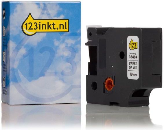 Dymo - S0718220 Tape - Permanent Polyester - Zwart op Wit