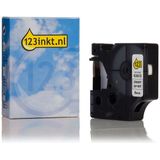 123inkt - Dymo S0720780 - Tape - Zwart op Wit - Compatibel met Beletteringsystemen
