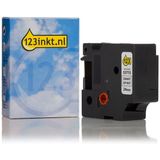 Tape - Zwart op Wit - Compatibel met Dymo Beletteringsystemen