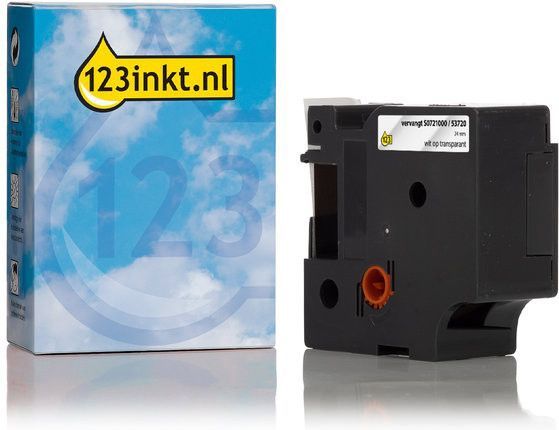 Dymo - S0721000 - Tape - Wit - Transparant - Compatibel met Dymo Beletteringsystemen