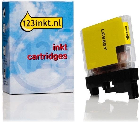 123inkt - Huismek Cartridge - Geel - 12 ml