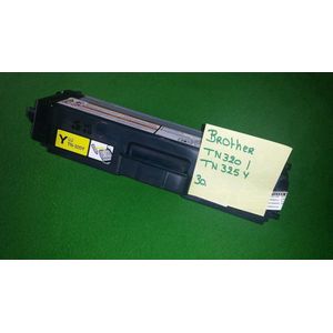 123inkt huismerk vervangt Brother TN-325Y toner geel hoge capaciteit