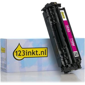 123inkt huismerk vervangt HP 304A (CC533A) toner magenta