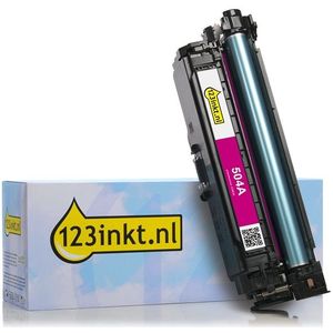 123inkt huismerk vervangt HP 504A (CE253A) toner magenta