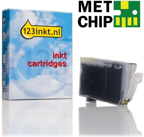 123inkt - Canon CLI-8BK - Cartridge - Zwart - 13,4 ml
