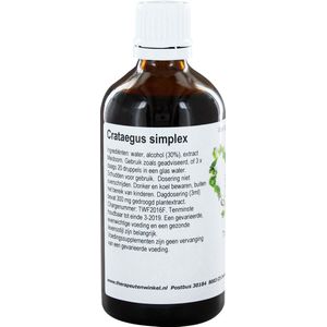 Crataegus oxyacantha - Tinctuur - Kruidenpreparaat - 30% Alcohol