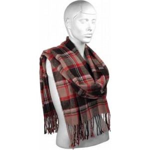 Heren sjaal bernardino cardif rood bruin 200 cm