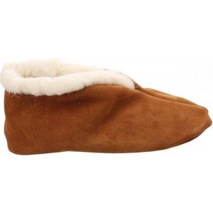 Spaanse slof - Velours leder - Maat 38 - Cognac