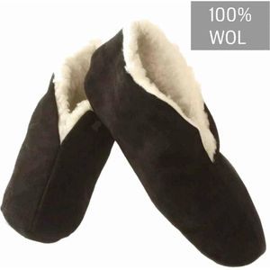 Spaanse sloffen bernardino zwart 100% wol