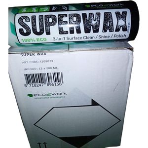 1 X ECO 2 Work 100% Ecologische Super WAX spray 3 in 1 Clean/Shine/Polish LET OP vergelijkbaar met 650ml