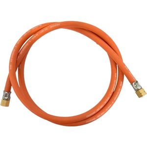 HASM gasslang, 3/8L-3/8L draaibaar, le 2m, diam 15mm, slang rubber