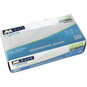 M-Safe 4215 Disposable Latex Handschoen (100 st.)