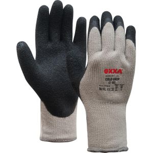 OXXA Cold-Grip 47-180 handschoen M/8 Oxxa - Zwart/grijs - Latex - Gebreid manchet - EN 388:2016