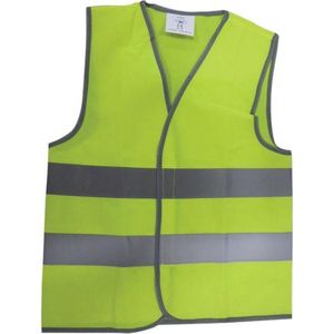Kinderverkeersvest 0105 fluo geel maat 7