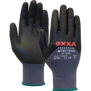 OXXA Nitri-Tech Foam 14-692 handschoen 10 / XL Oxxa - Zwart/grijs - Nitril - Gebreid manchet - EN 388:2016