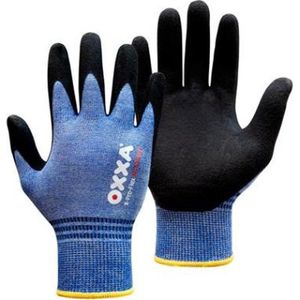 OXXA X-Pro-Flex All-Season 51-500 handschoen S Oxxa - Blauw/geel - Nylon/spandex/acryl - Gebreid manchet - EN 388:2016