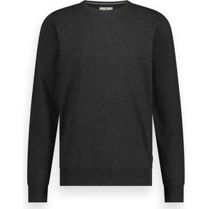 Twinlife heren trui - zwart gemeleerd - ronde hals - GRSTW004