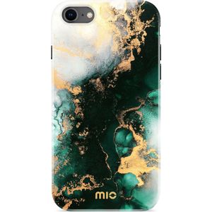 MIO MagSafe iPhone SE (22/20)/8/7 Hoesje Hard Shell Back Cover Green Marble