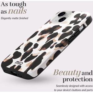 MIO MagSafe iPhone SE (22/20)/8/7 Hoesje Hard Shell Back Cover Leopard