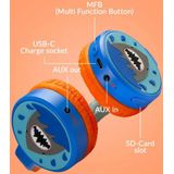 Mobilize - Over Ear Koptelefoon - Blauw - Bluetooth 5.3 - Haai Ontwerp