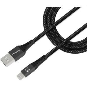 Mobilize Strong Nylon Cable USB to Apple MFi Lightning 2m. 12W Black