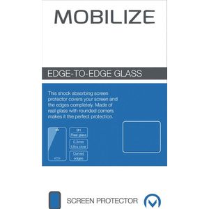 Mobilize Edge-To-Edge Glass Screen Protector Apple iPhone 6/6S Black Full Glue