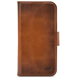 Senza Desire Leather Wallet Apple iPhone 14 Plus Burned Cognac