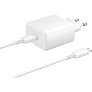 EP-TA845XWEGWW Samsung Fast PD Wall Charger USB-C incl. USB-C Cable 45W White Bulk