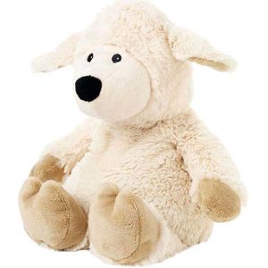 Sheep White - wit schaapje warmtekussen lavendel Kleur: ecru