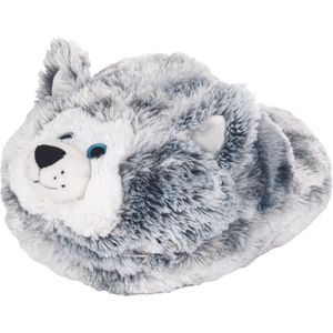 Cozy Noxxiez Voetenwarmer Husky Junior 35 X 25 Cm Pluche Grijs