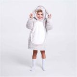 Noxxiez - Hoodie Deken - Konijn - Sherpa Fleece