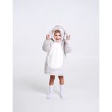 Noxxiez - Hoodie Deken - Konijn - Sherpa Fleece