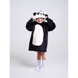 Noxxiez - Hoodie Deken - Panda - Sherpa Fleece